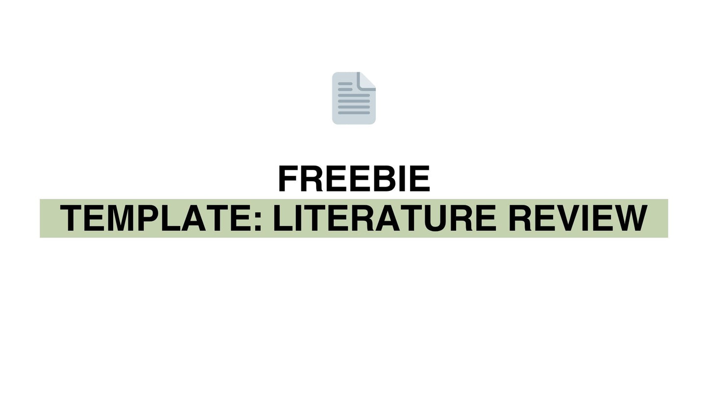 Template 'Literature Review' (.docx)